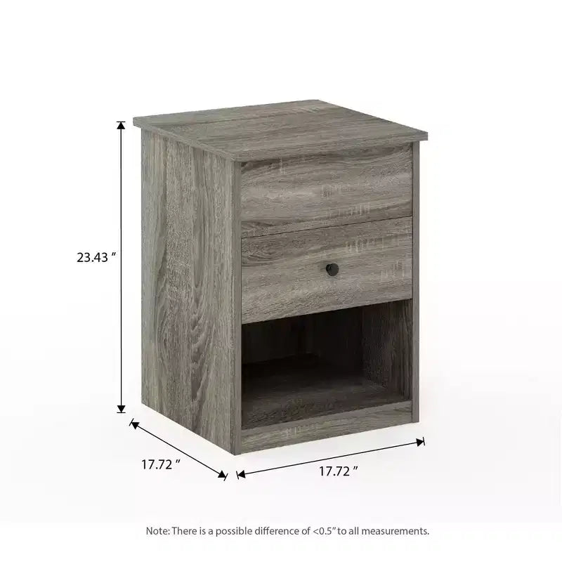 HOMLUX Lift Top End Table Nightstand Small Coffee Table w/ Storage Compartment Shelf