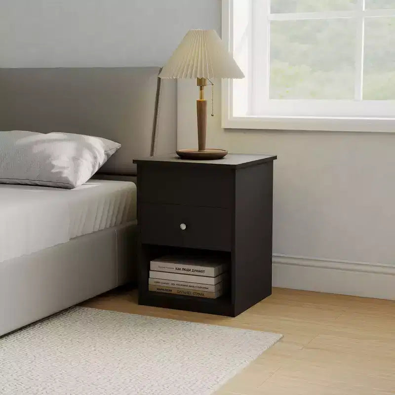 HOMLUX Lift Top End Table Nightstand Small Coffee Table w/ Storage Compartment Shelf