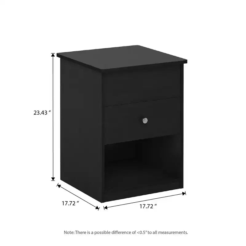 HOMLUX Lift Top End Table Nightstand Small Coffee Table w/ Storage Compartment Shelf