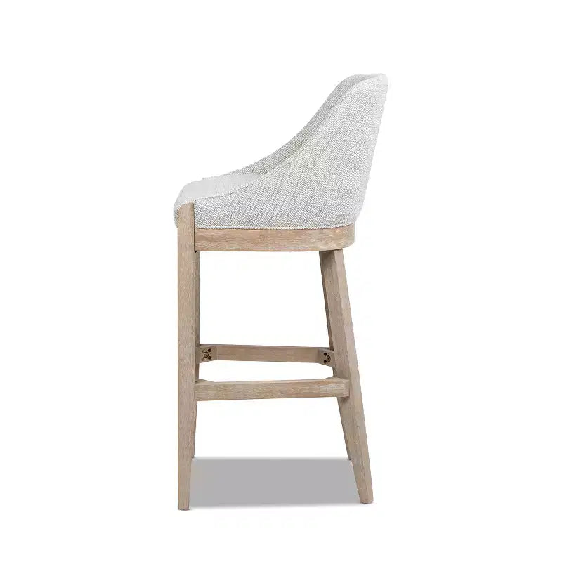 Jennifer Taylor Home Newport 30.5 Coastal Curved Back Upholstered Counter Stool