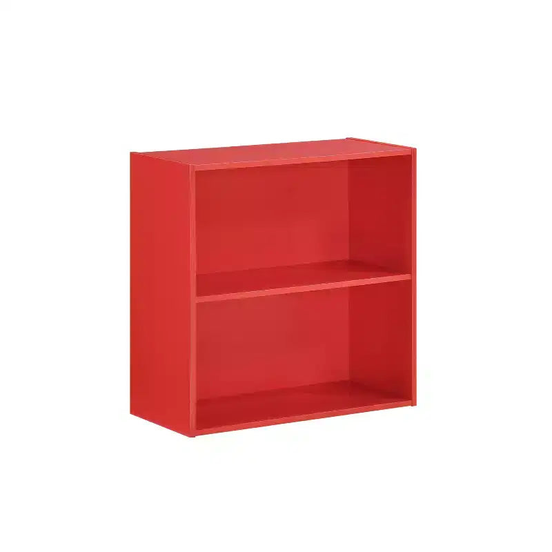 Kings Brand Furniture - Wood 2-Tier Shelf Bookcase Storage Organizer