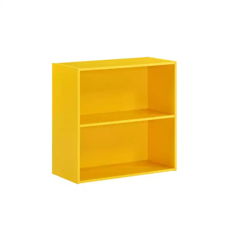 Kings Brand Furniture - Wood 2-Tier Shelf Bookcase Storage Organizer