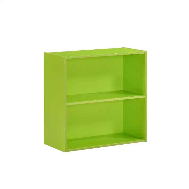 Kings Brand Furniture - Wood 2-Tier Shelf Bookcase Storage Organizer