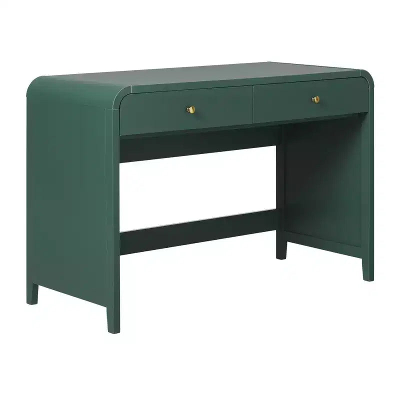 Walker Edison Zoey Modern Curve Design Writing Desk