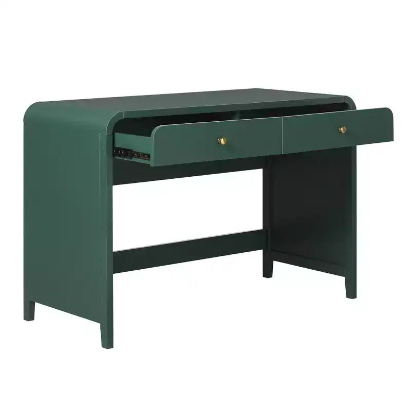 Walker Edison Zoey Modern Curve Design Writing Desk