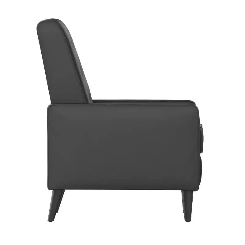 Merrick Lane Darcy Recliner Chair Mid-Century Modern Tufted Upholstery Ergonomic Push Back Living Room Recliner