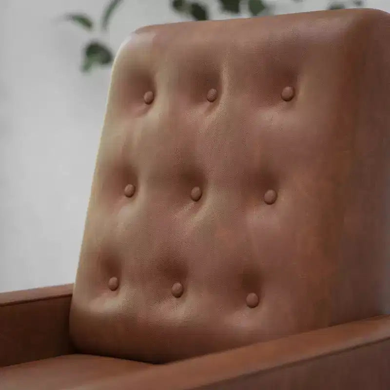 Merrick Lane Darcy Recliner Chair Mid-Century Modern Tufted Upholstery Ergonomic Push Back Living Room Recliner