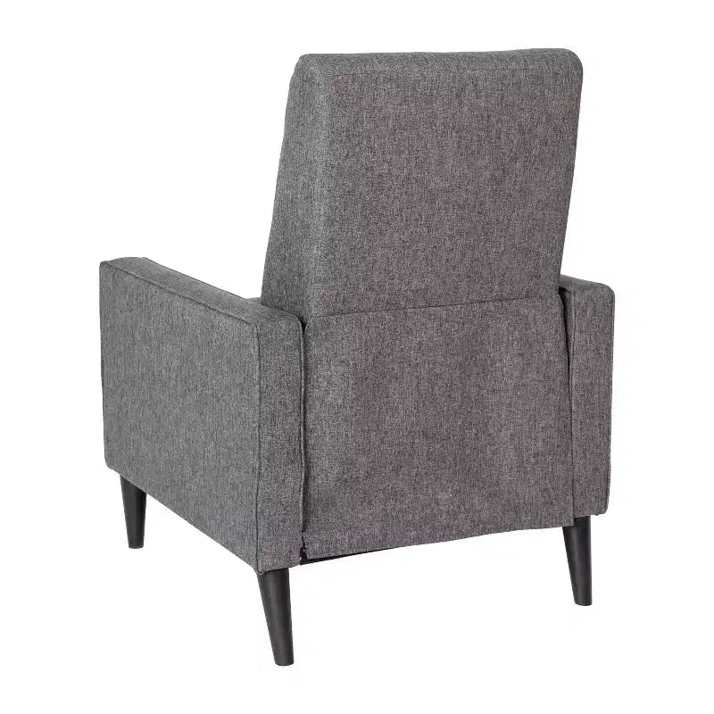 Merrick Lane Darcy Recliner Chair Mid-Century Modern Tufted Upholstery Ergonomic Push Back Living Room Recliner
