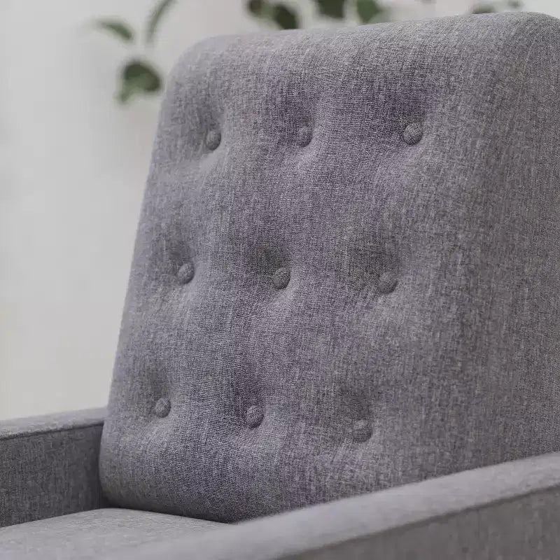 Merrick Lane Darcy Recliner Chair Mid-Century Modern Tufted Upholstery Ergonomic Push Back Living Room Recliner