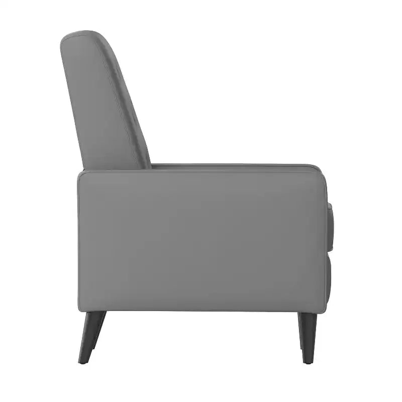 Merrick Lane Darcy Recliner Chair Mid-Century Modern Tufted Upholstery Ergonomic Push Back Living Room Recliner