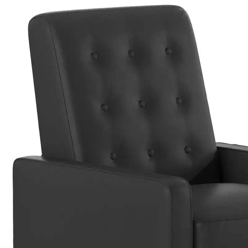 Merrick Lane Darcy Recliner Chair Mid-Century Modern Tufted Upholstery Ergonomic Push Back Living Room Recliner